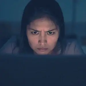 an angry client for not receiving an update